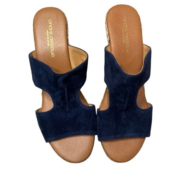 NWOT Andre Assous Alana suede espadrille size 40 - Picture 5 of 7